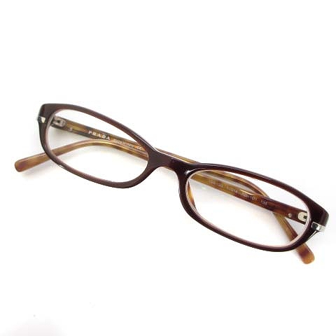 プラダ PRADA VPR13G メガネ 眼鏡 スクエア フルリム 度入り ブラウン 