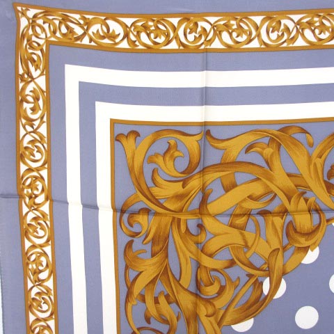 クリスチャンディオール Christian Dior スカーフ ドット 水玉 シルク  