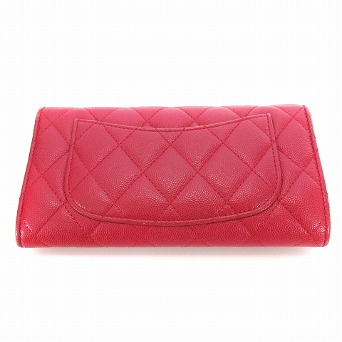 シャネル CHANEL マトラッセ キャビアスキン クラシック ロング  