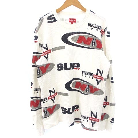 シュプリーム SUPREME 18AW NYロゴ ワッフルサーマル Tシャツ 