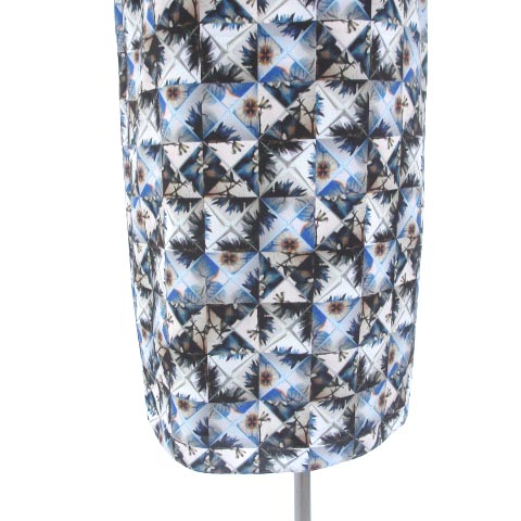 ポールスミス PAUL SMITH ワンピース 半袖 ひざ丈 総柄 マルチカラー