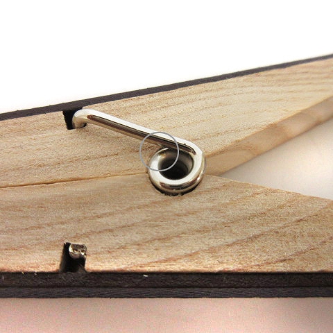 HERMES エルメス プティアッシュ 木製クリップ エルメス プティアッシュ クリップ 洗濯バサミ 木製 レザー パープル系