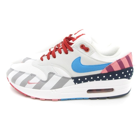 ナイキ NIKE ×パラ Parra Air Max 1 White/Pure Platinum AT3057-100  