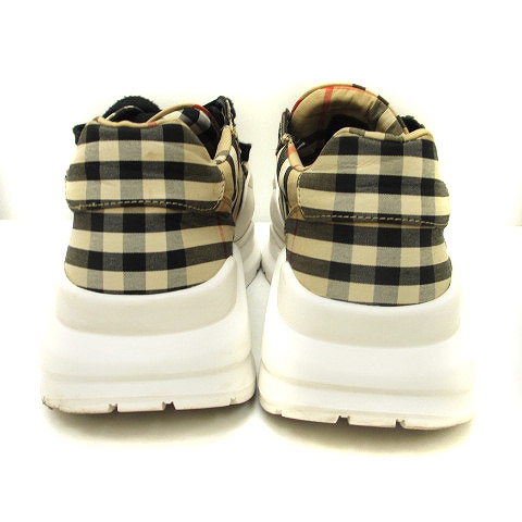 バーバリー BURBERRY Regis LOW TOP ノバチェック ロゴ ローカット 