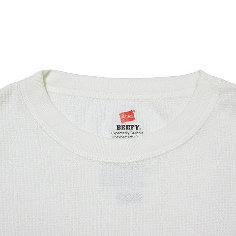 シュプリーム SUPREME ×Hanes ヘインズ BEEFY Tシャツ 長袖 ワッフル 