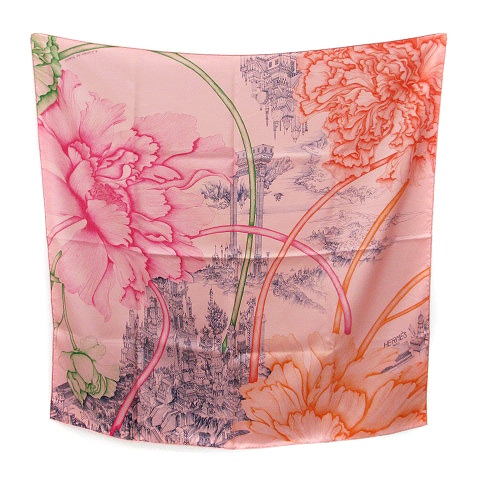 エルメス HERMES 19SS カレ90 A L'Ombre des Pivoines