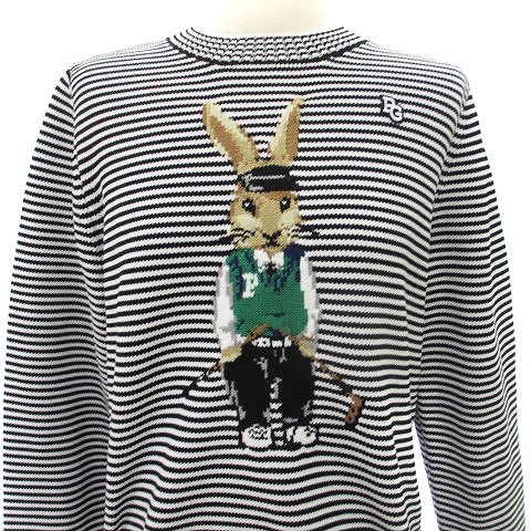 パーリーゲイツ PEARLY GATES 22-23AW インターシャ クルーネック 