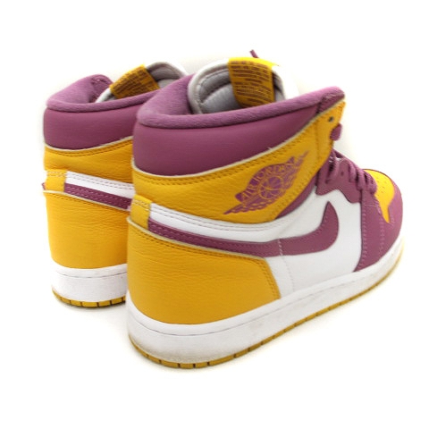 NIKE ハイカットスニーカー 紫/黄色 - メルカリ