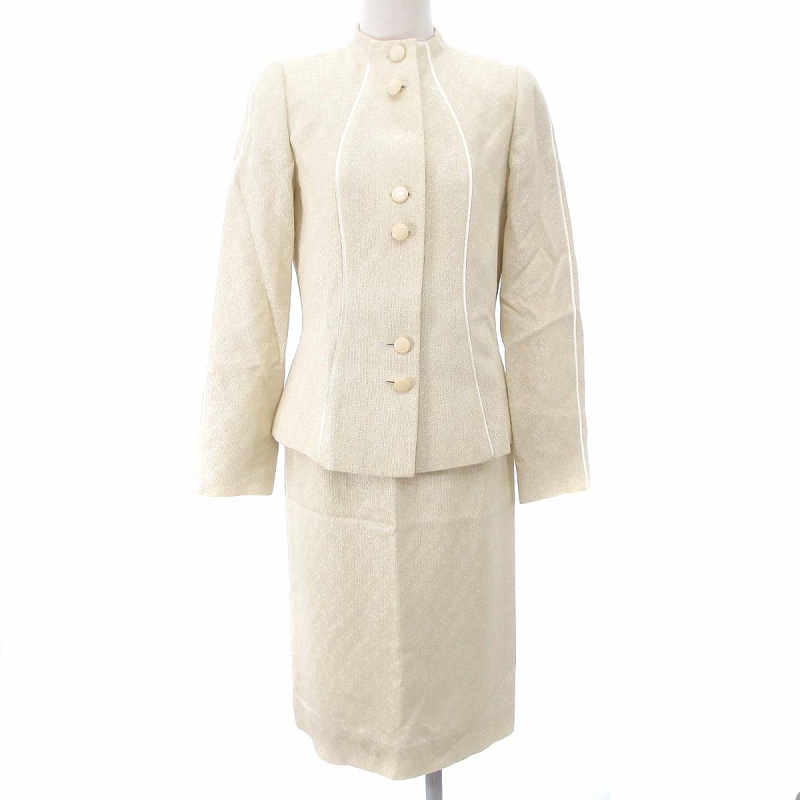 ピエールカルダン Pierre Cardin スカートスーツ セットアップ ひざ丈 