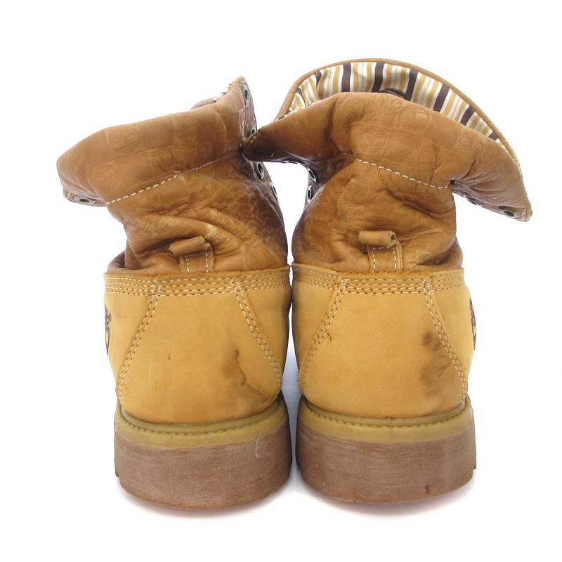 ✨美品✨Timberland スエードワークブーツ 87074 ワークブーツ スエード レザー 切替 総柄 ブラウン 茶 9W