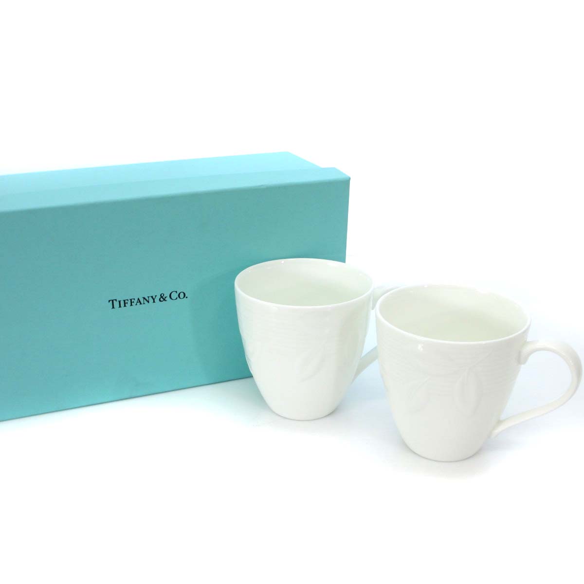 TIFFANY＆Co. ティファニー コーヒーカップ ボーンチャイナ 2個セット 