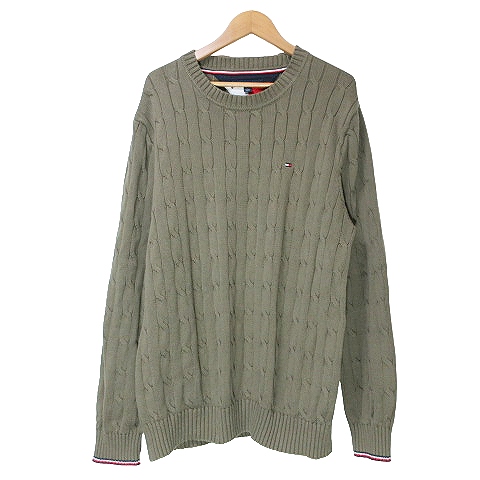 トミーヒルフィガー TOMMY HILFIGER ケーブルニット セーター 長袖 