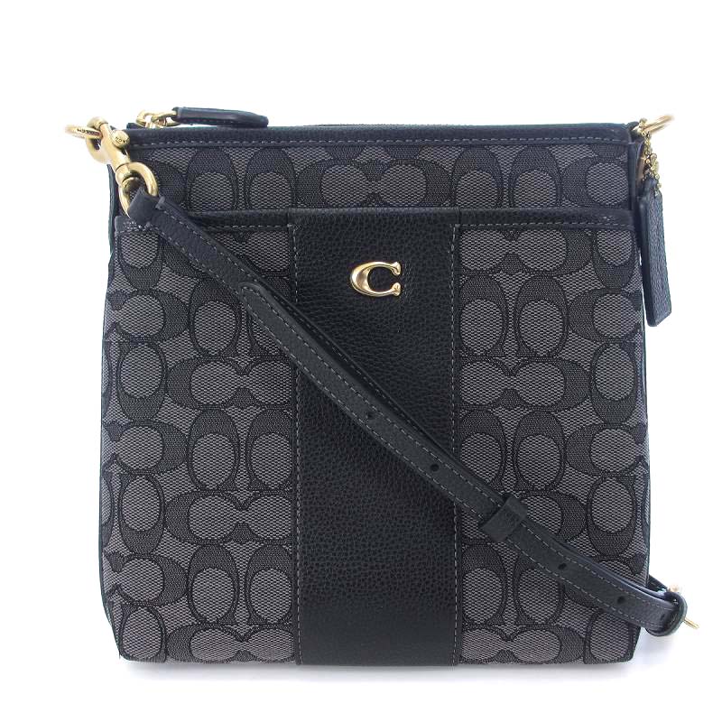 コーチ COACH 美品 CF242 シグネチャー Cロゴ ショルダーバッグ 総柄 