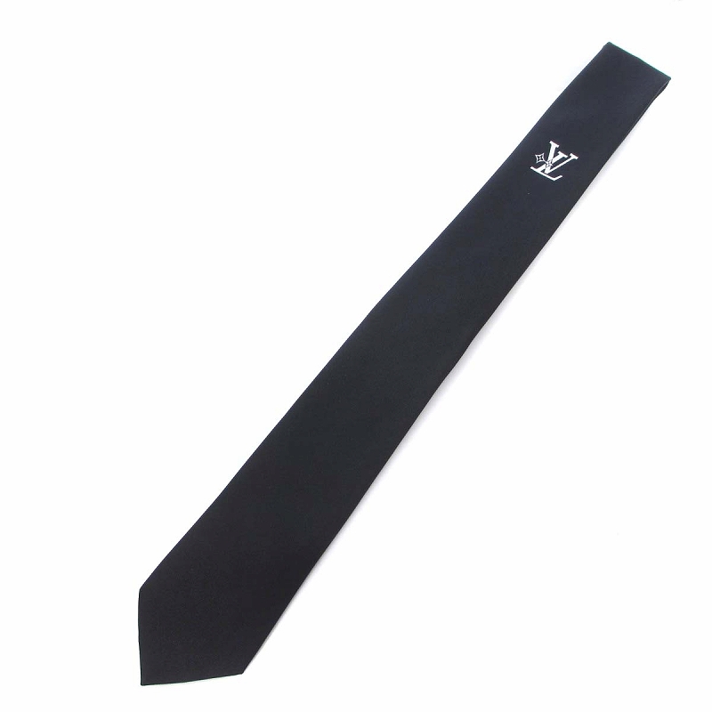 ルイヴィトン LOUIS VUITTON 美品 M79407 ネクタイ LV スマッシュ 7CM 