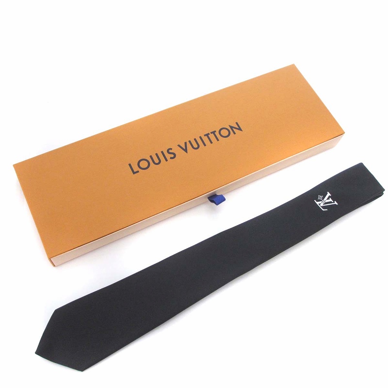 【美品】【新品・未使用】LOUIS VUITTON ブラックチェック柄ネクタイ ネクタイ・LV ブラゾン ドット S00｜ルイ・ヴィトン 公式サイト