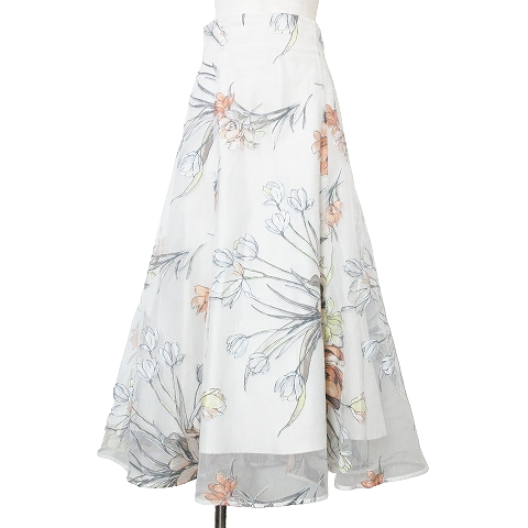 【新品紙タグ付き】Mystradaマイストラーダ　フェザーペタルオパールスカート 新品紙タグ付き】Mystradaマイストラーダ フェザーペタルオパール