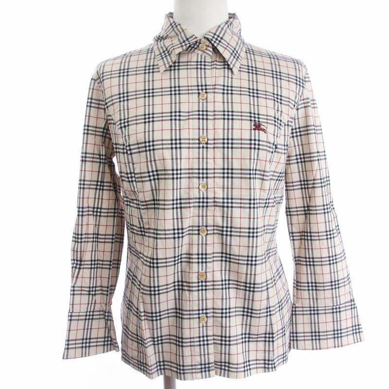 バーバリーブルーレーベル BURBERRY BLUE LABEL ノバチェック シャツ 