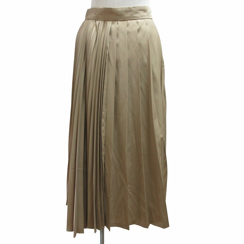 クラネ CLANE ミックスプリーツアシンメトリースカート ロング丈 10109 