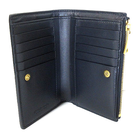 ボッテガヴェネタ BOTTEGA VENETA 美品 ミディアム カセット 二つ折り  