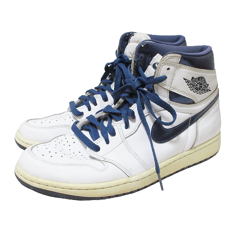 ナイキ NIKE AIR JORDAN 1 RETRO HIGH OG Metallic Navy 555088-106  