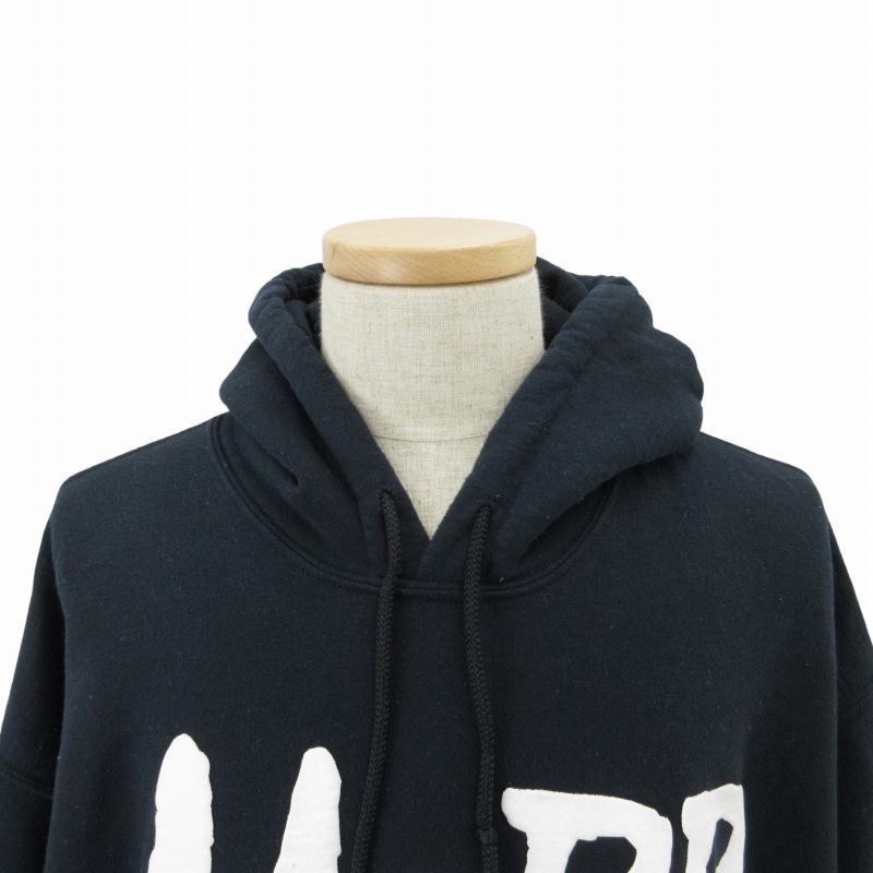 MOBB モブ パーカー フーディー ロゴプリント 長袖 XL 黒 ブラック /FF 