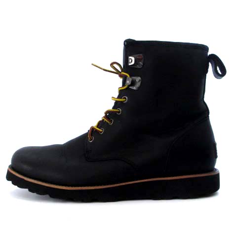 UGG 黒 M HANNENレザーブーツ ファー内装 シューズ｜UGG®（アグ）公式