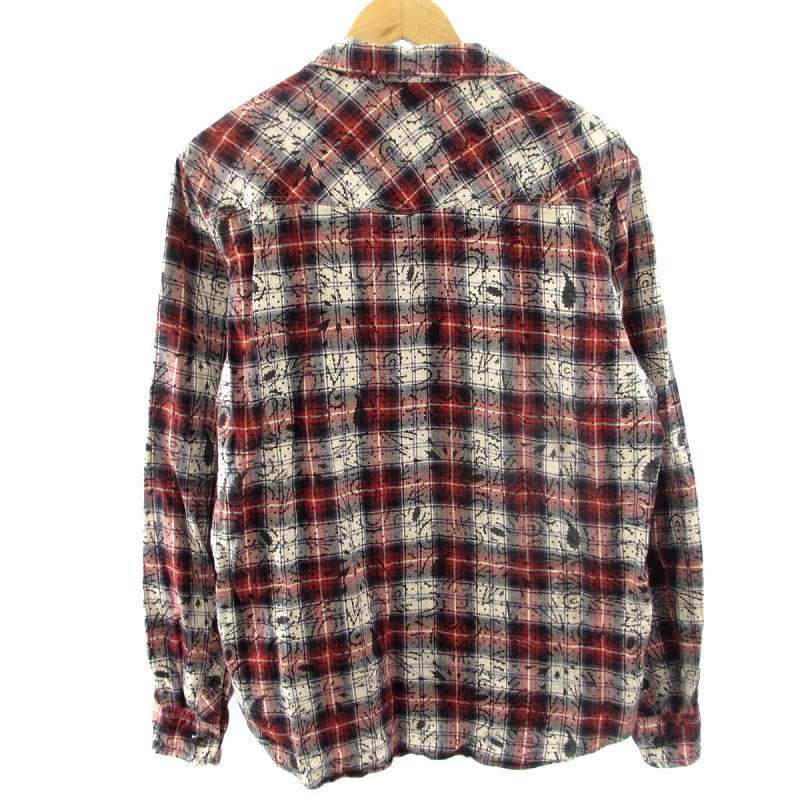 バックチャンネル BACK CHANNEL ネルシャツ 長袖 チェック 総柄  