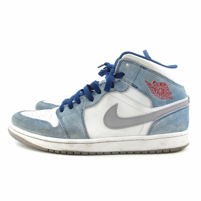 ナイキ NIKE Air Jordan 1 Mid SE White Hyper Royal Red エア 
