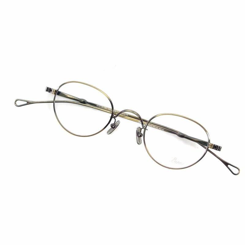 未使用品 ルノア LUNOR M5 mod.04 めがね メガネ 金属フレーム 度なし