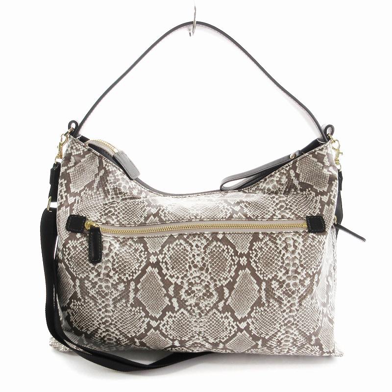 PELLE BORSA ペレボルサ レザーバッグ ショルダー ベージュ 皮革 