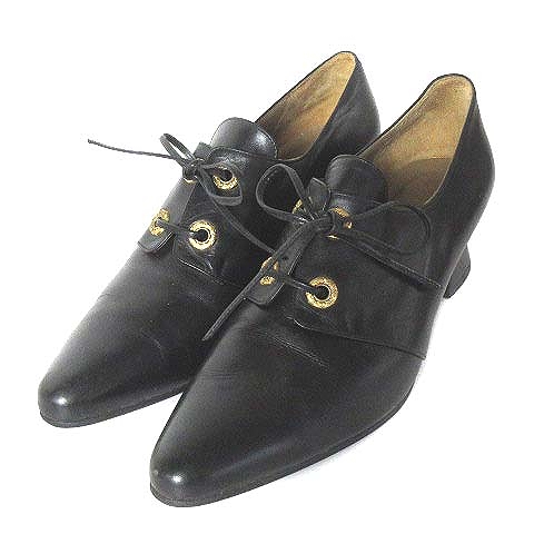 イヴサンローラン YVES SAINT LAURENT パンプス ヒール レザー ポイン 
