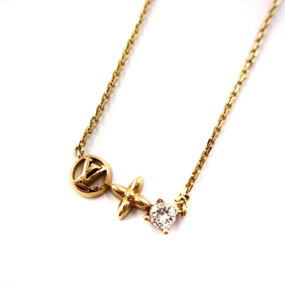 ルイヴィトン LOUIS VUITTON M00368 コリエ プティ ルイ ネックレス  