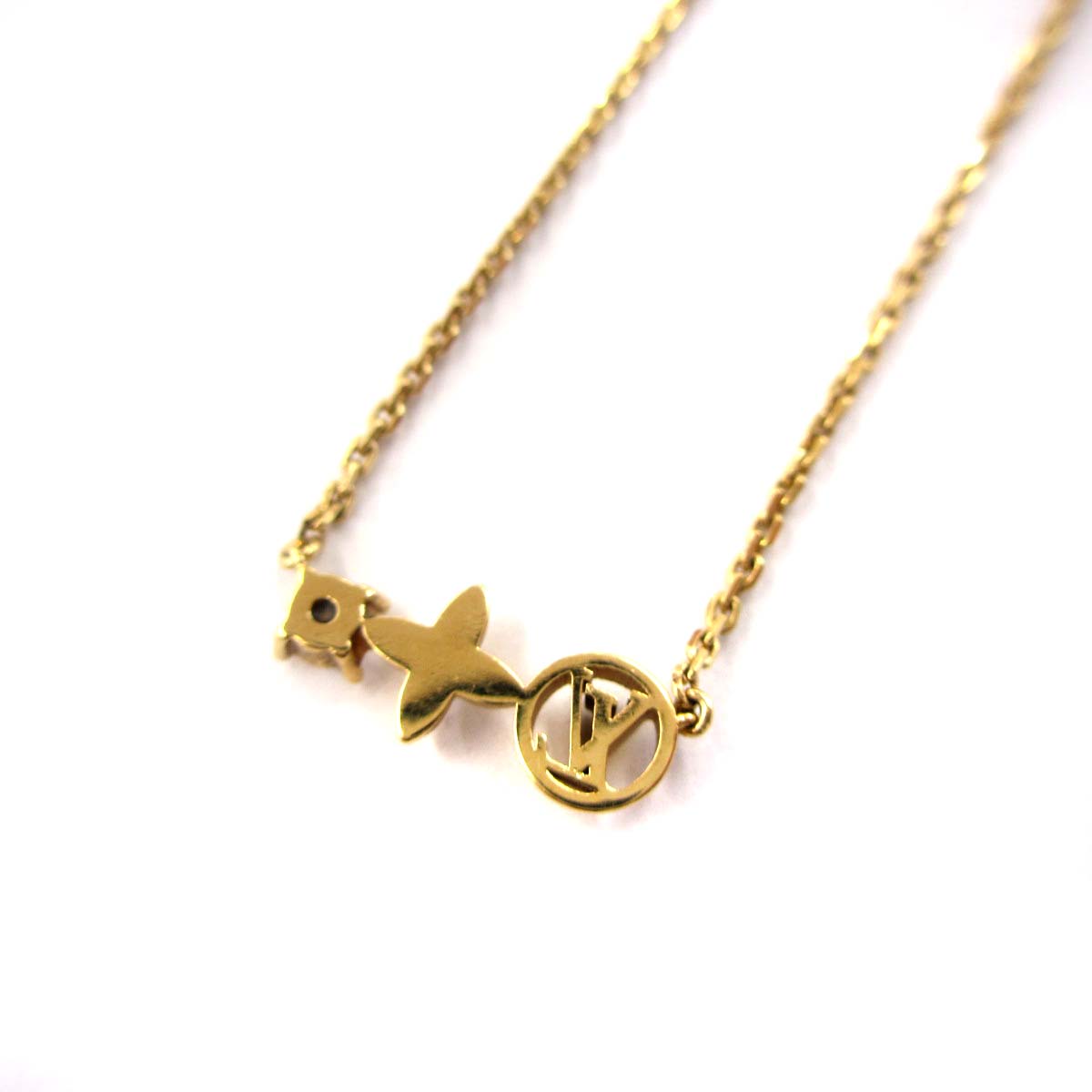 ルイヴィトン LOUIS VUITTON M00368 コリエ プティ ルイ ネックレス 