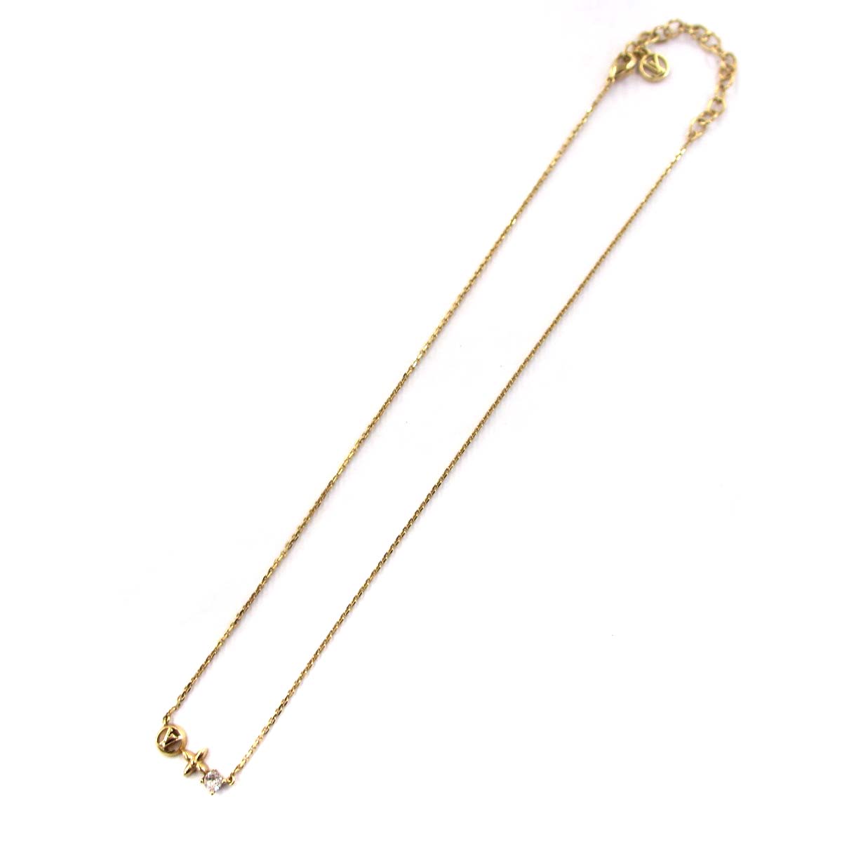 ルイヴィトン LOUIS VUITTON M00368 コリエ プティ ルイ ネックレス 