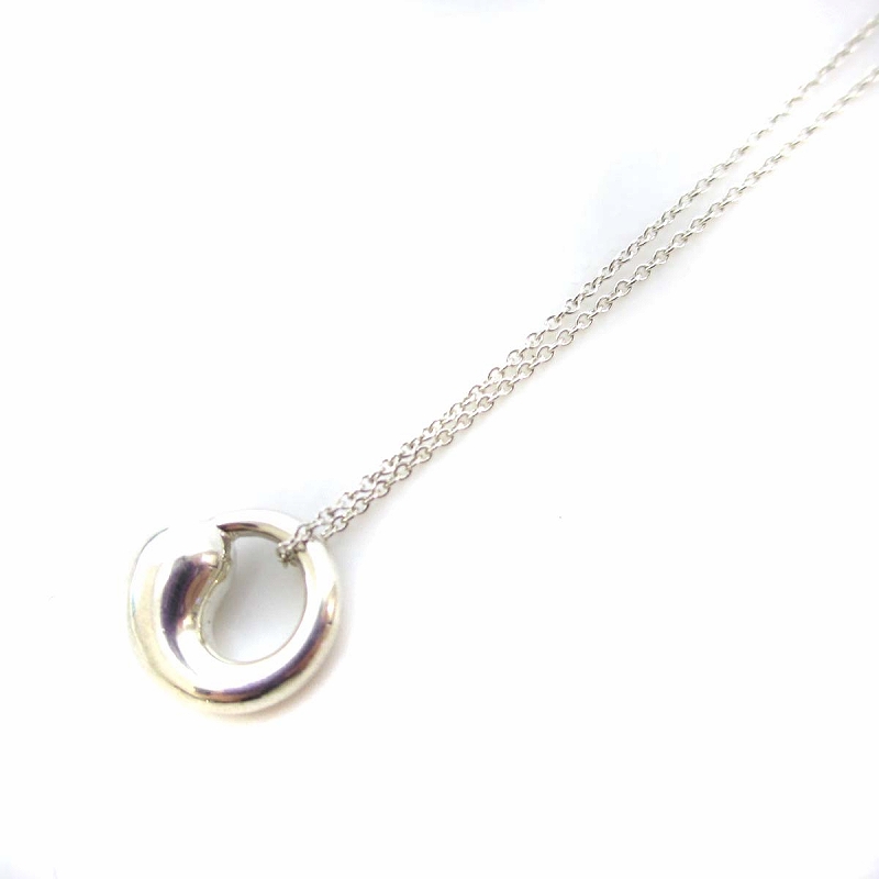 【美品】Tiffany エターナル サークル ネックレス シルバー925 TIFFANY&Co. ティファニー エターナルサークル ネックレス