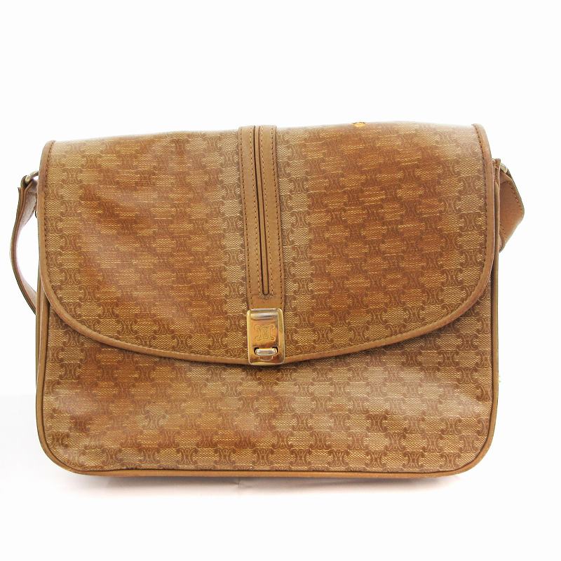 セリーヌ CELINE ヴィンテージ ショルダーバッグ フラップ マカダム柄 