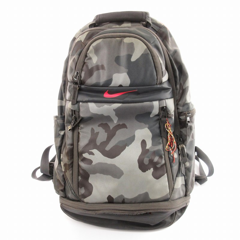 ナイキ NIKE リュック デイパック 鞄 ジップアップ 迷彩柄 ロゴ