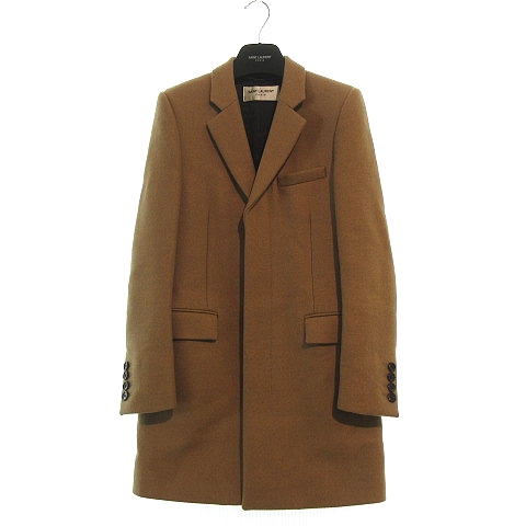 SAINT LAURENT PARIS 漕ぎ着け 13AW チェスターコート キャメル