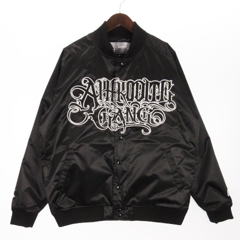 バッズプール BUDSPOOL 良品 CLASSIC LOGO NYLON VARSITY JACKET