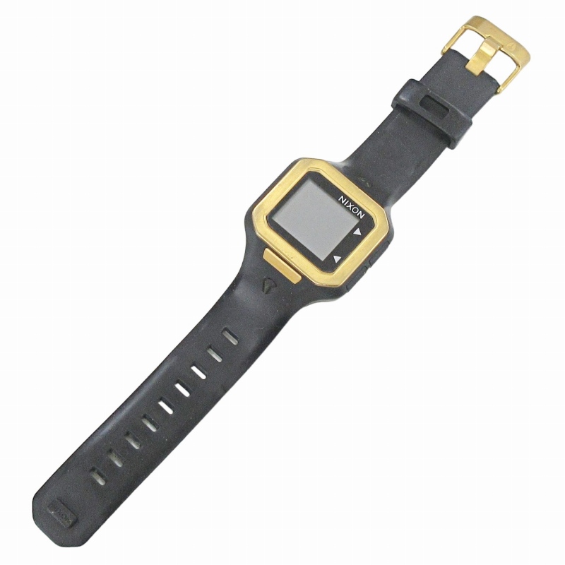最終値下げNIXON 腕時計　THE SUPERTIDE ブラック　ラバー ニクソン NIXON スーパータイド THE SUPERTIDE 腕時計 デジタル