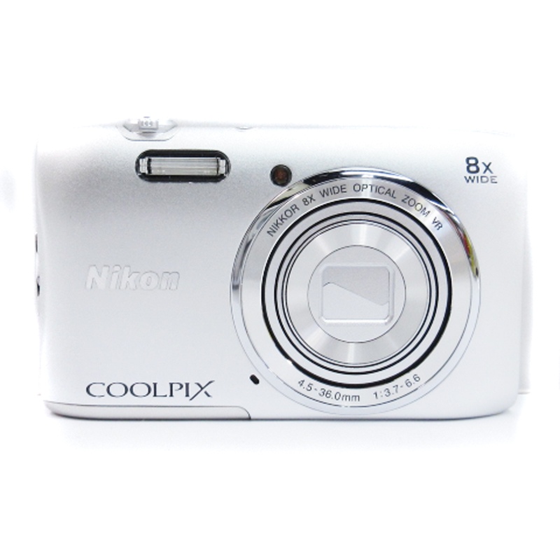 品質保証，本物保証 【ジャンク】ニコン NIKON COOLPIX S3600 シルバー