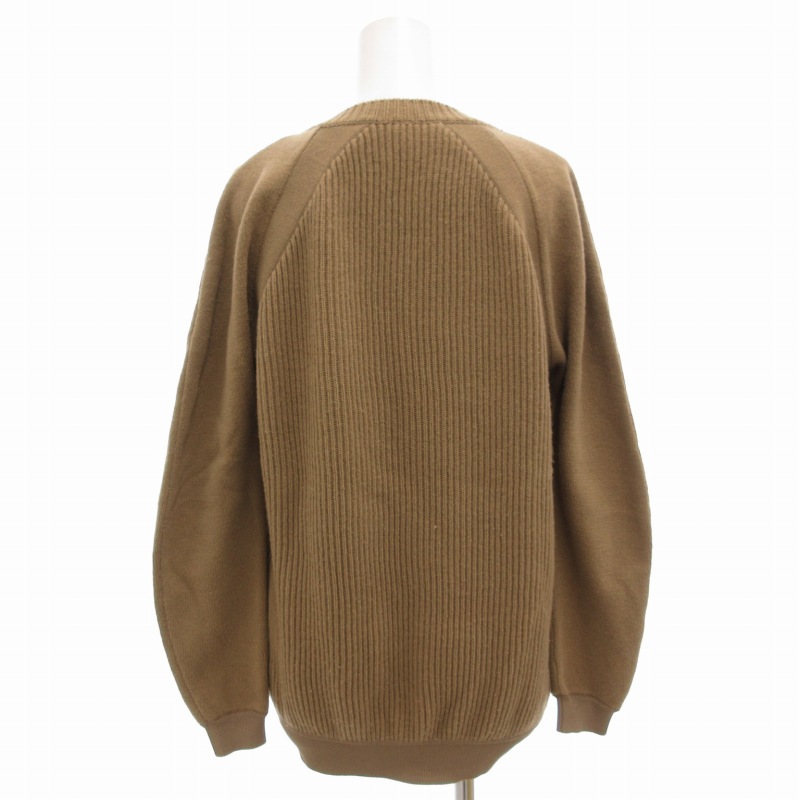 ステラマッカートニー STELLA McCARTNEY ニット セーター 長袖 プルオーバー 切替 ウール 36 茶 ブラウン /GV レディース ステラマッカートニー STELLA McCARTNEY ニット セーター 長袖