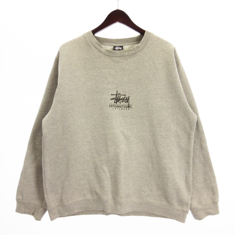 Stussy グレー 長袖トレーナー STUSSY(ステューシー) / クルーネック