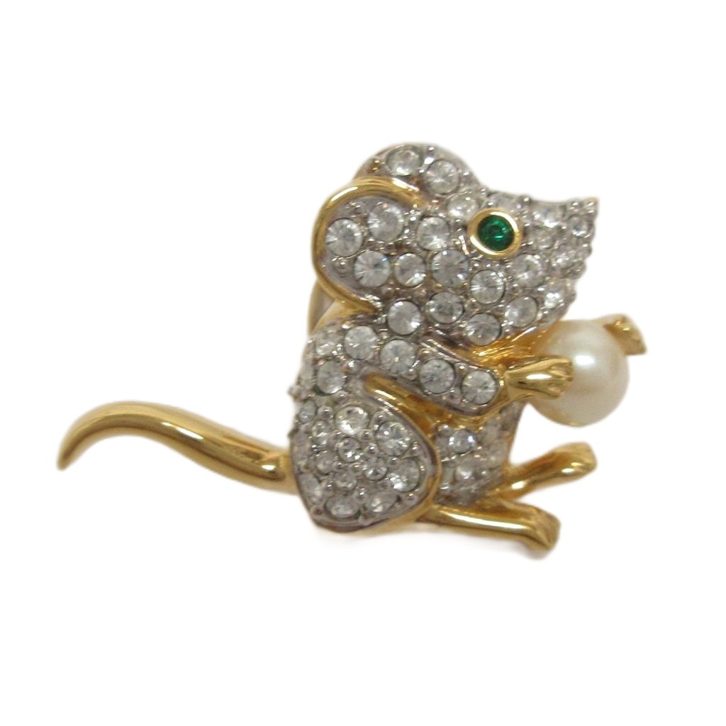 SWAROVSKI スワロフスキー ねずみ スワロフスキー ネズミ □極美品