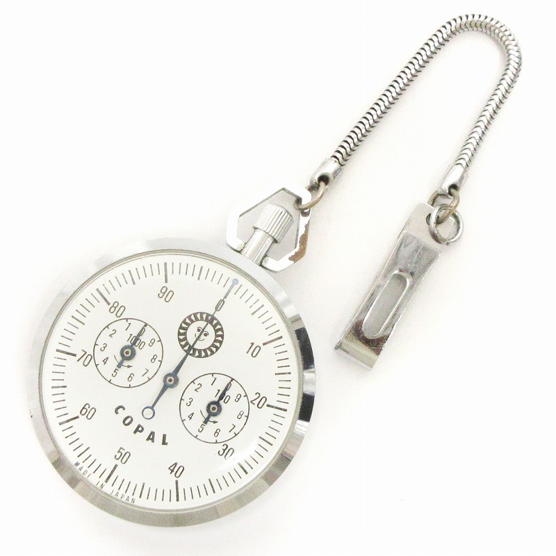 動作OK ヴィンテージ COPAL コパル ペドメーター 懐中 機械式 万歩計 コパル COPAL ペドメーター 万歩計 歩数計 機械式 シルバーカラー