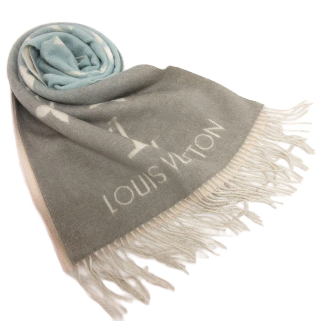 LOUIS VUITTON エシャルプレイキャビック カシミヤ マフラー LOUIS VUITTON】【スコットランド製】ルイヴィトン『エシャルプ