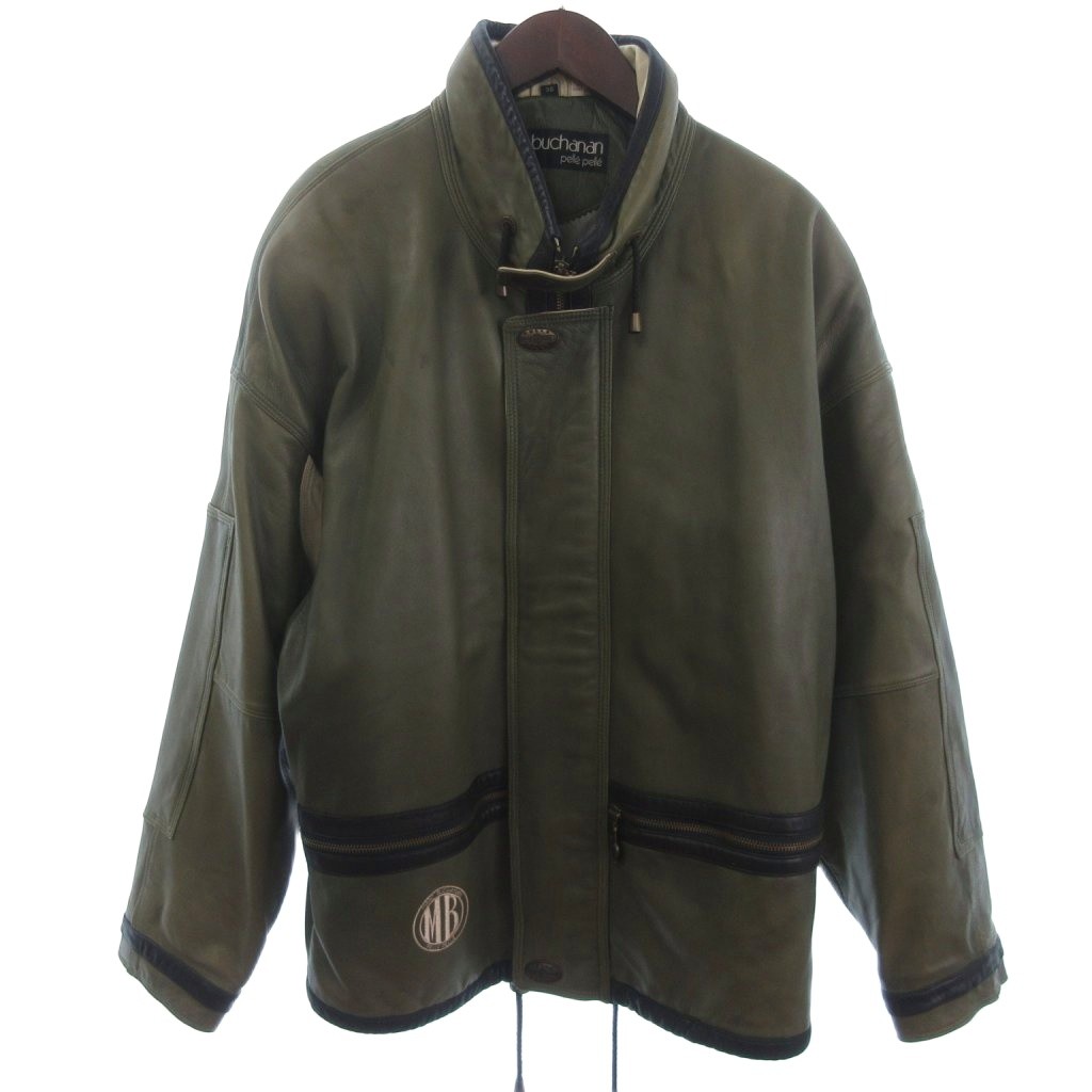 ペレペレ PELLE PELLE marc buchanan レザージャケット カーキ系 36 