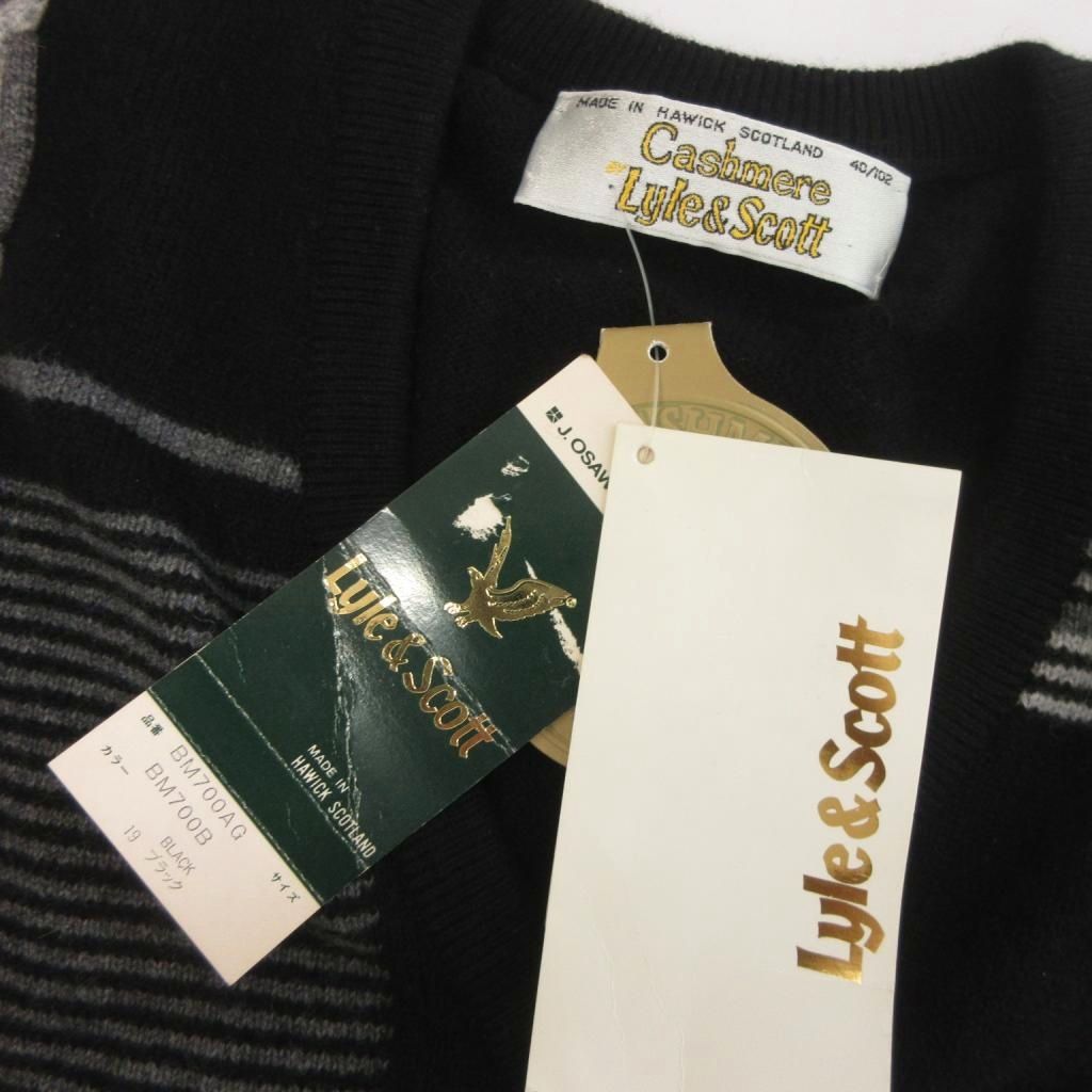 未使用品 ライル&スコット LYLE&SCOTT タグ付き セーター ニット V 