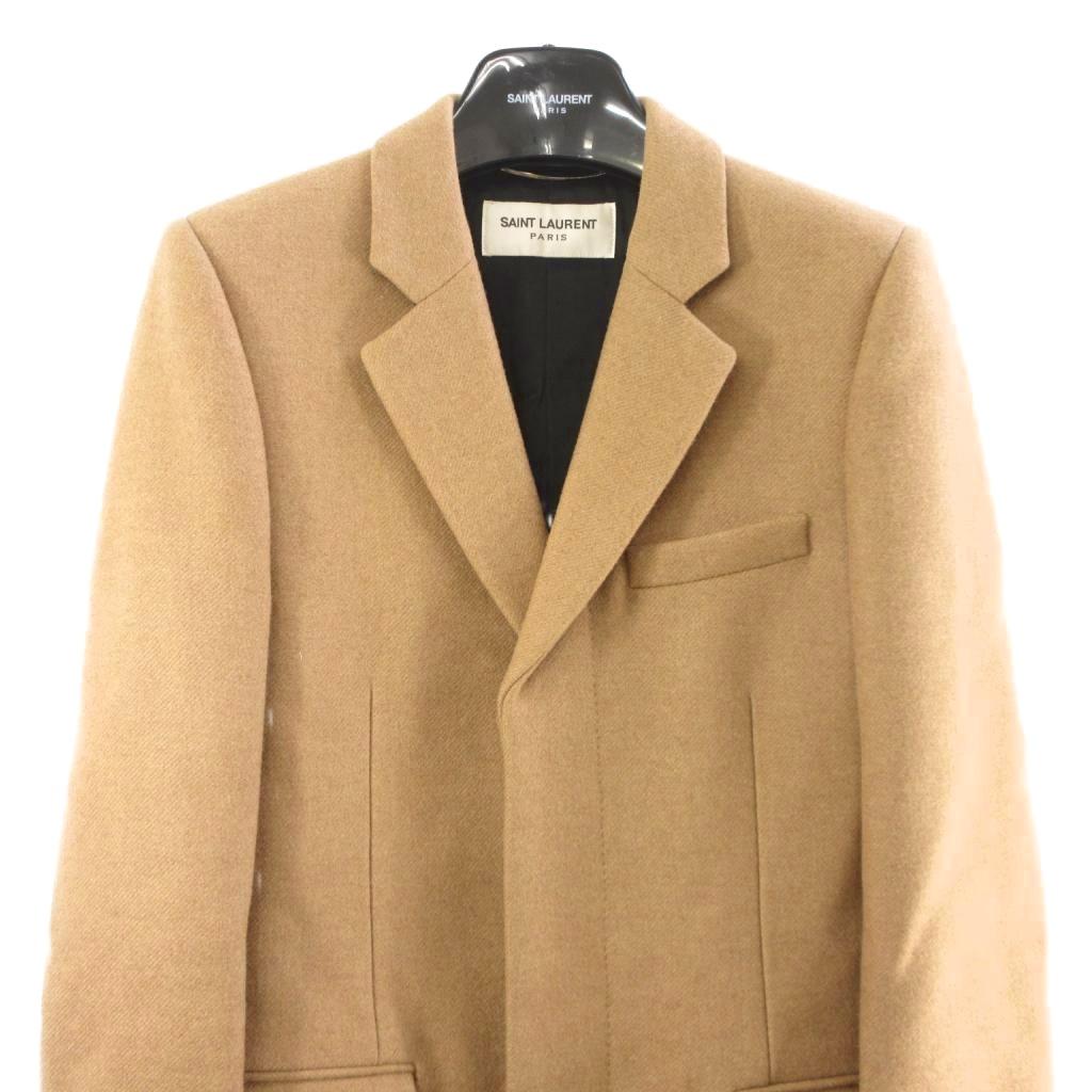 サンローラン パリ SAINT LAURENT PARIS 19年製 チェスターコート比翼
