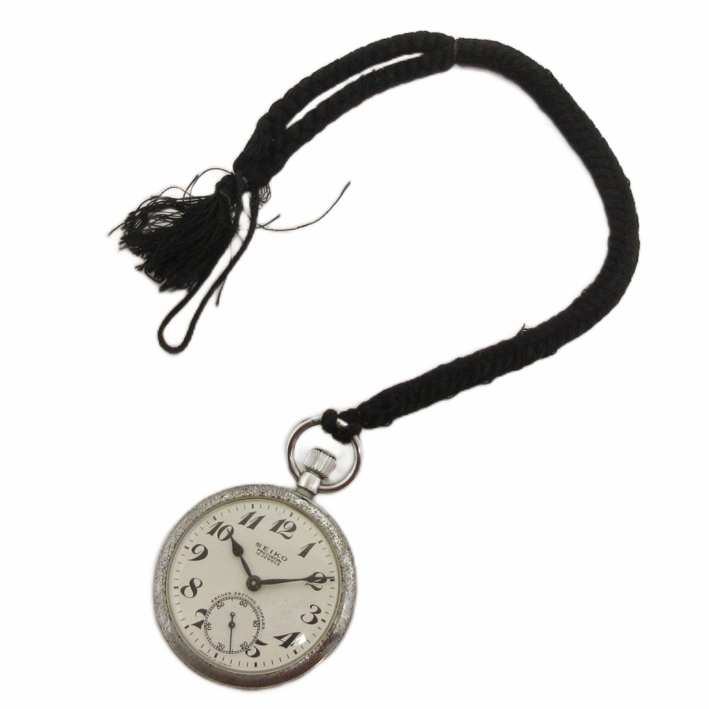 セイコー SEIKO プレシジョン 15石 鉄道時計 懐中時計 手巻き 15石 白